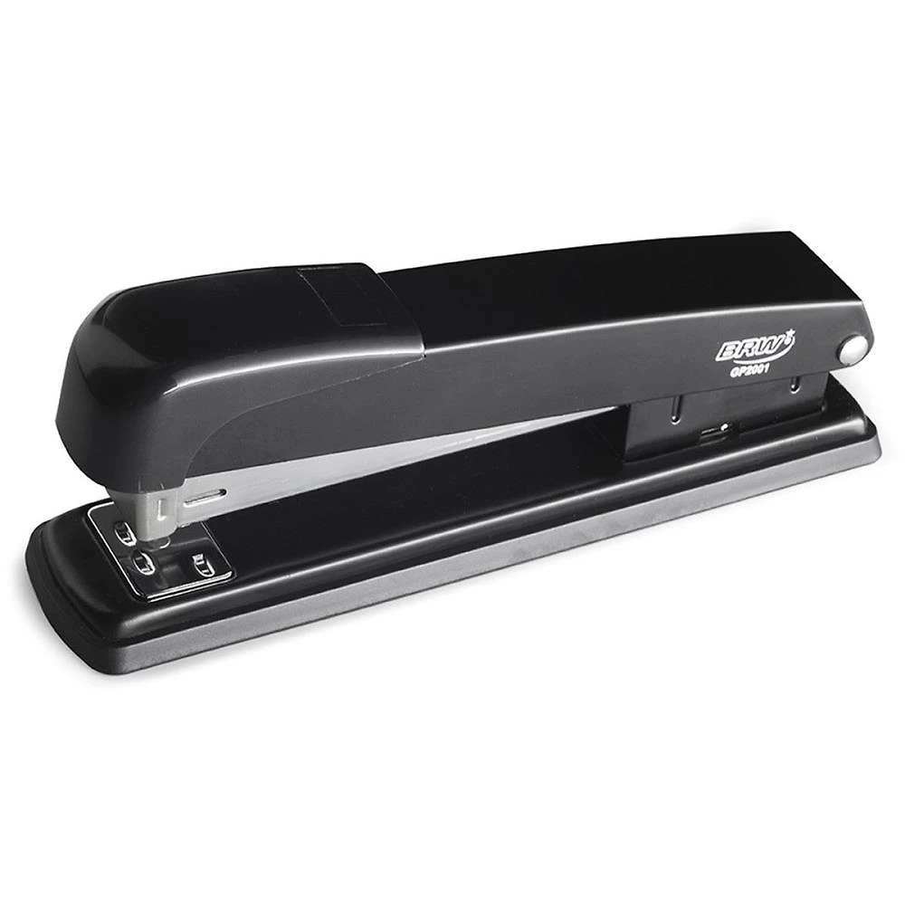 Grampeador BRW Metal 16cm 20 Folhas 26-6 Preto