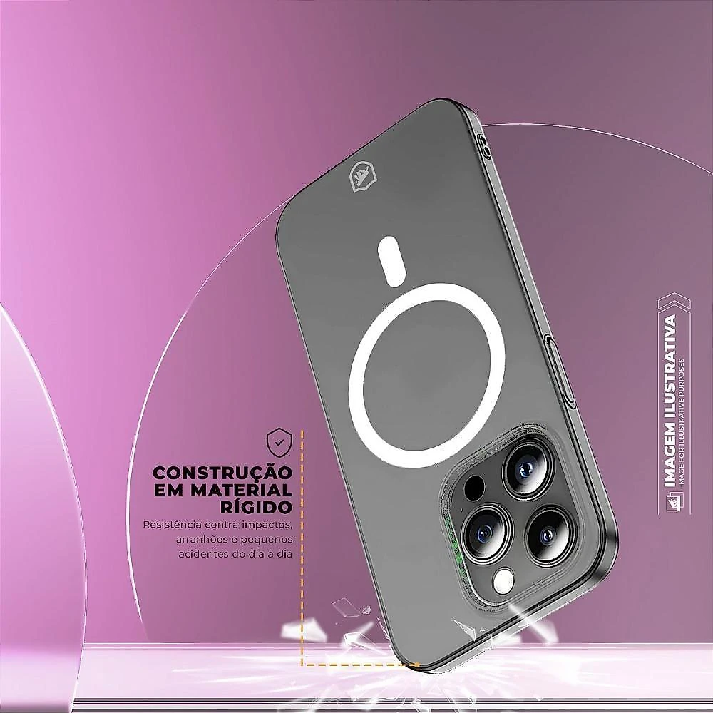 Capa para Celular Gshield Compatível com Iphone 17 Pro Max Proteção Contra Impactos Crystal Slim