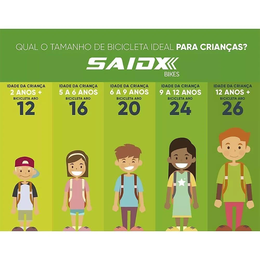 Bicicleta Aro 24 Masculina Infantil 18 Marchas Said-x Vermelho