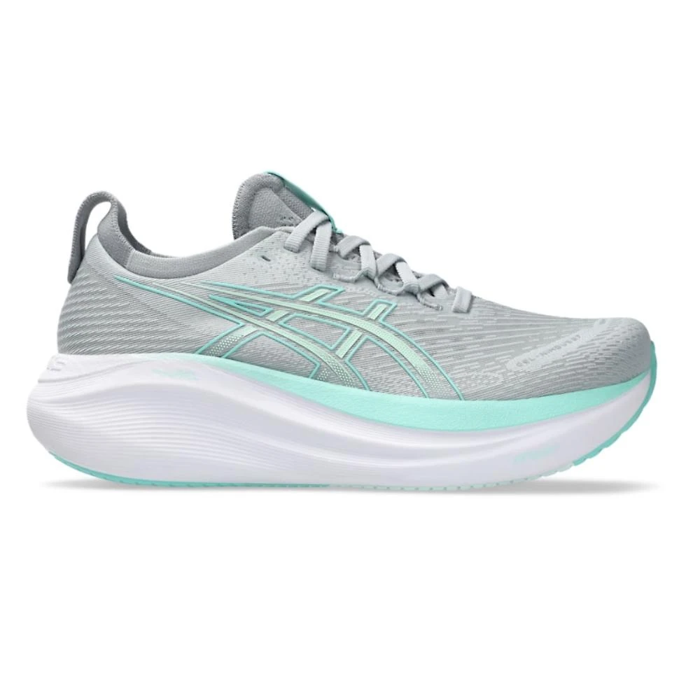 Miniatura Tênis Asics Gel-Nimbus 27 Feminino CINZA/VERDE CLARO - 34