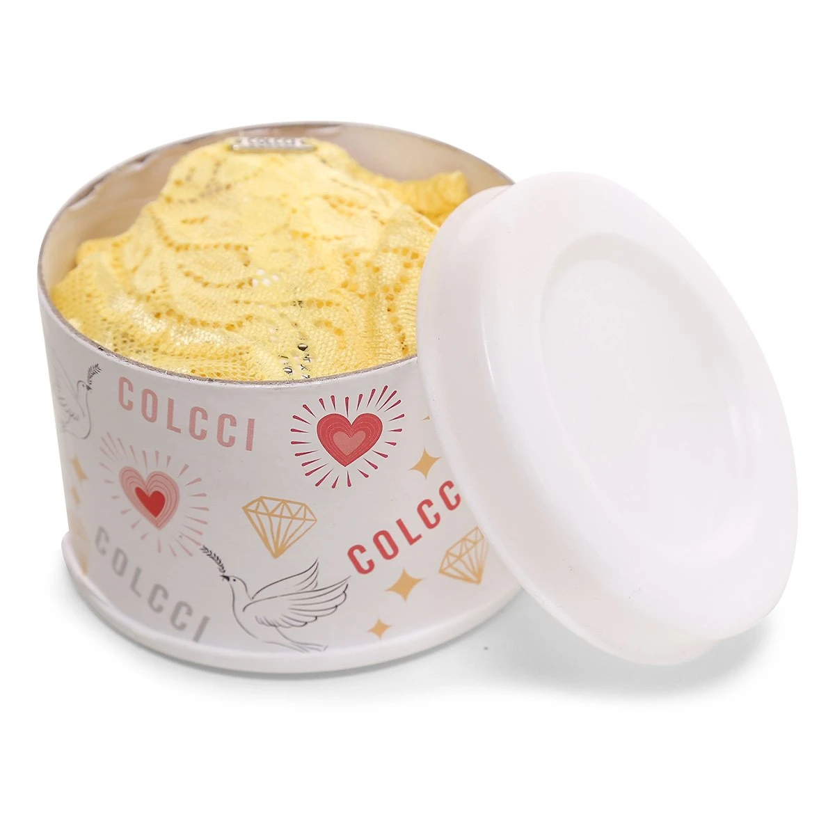 Miniatura Calcinha Fio Dental Colcci Feminino String Com Regulagem Amarelo - G