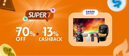 Casas Bahia com até 13% de cashback
