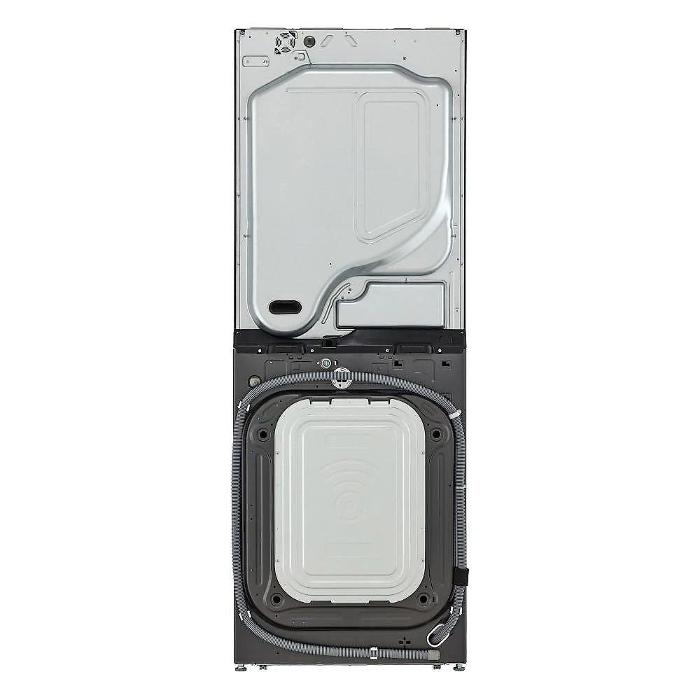 Lavadora e secadora elétrica smart lg washtower wk17bs6a 17 kg aço escovado preto com inteligência artificial aidd - 220v