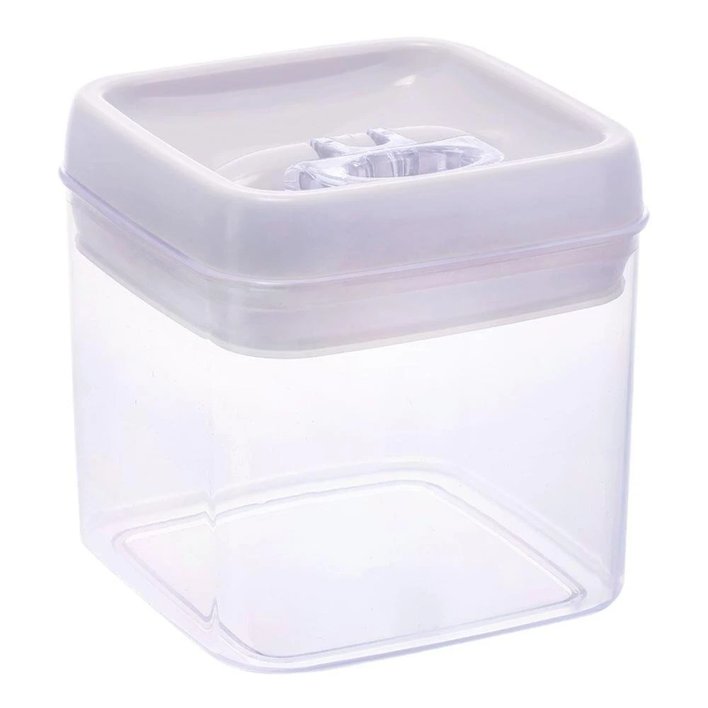 Pote Hermético Quadrado 1000ml Com Tampa Com Trava-alça - Mood