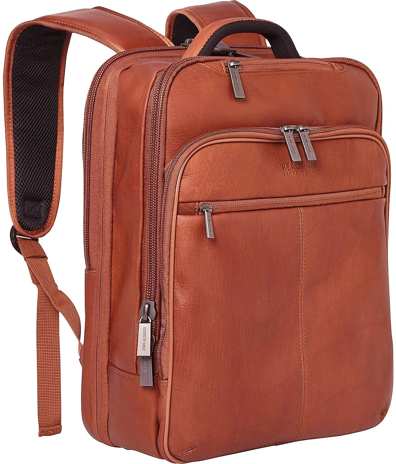 Kenneth Cole Reaction Mochila Antifurto RFID de Couro Colombiano para Laptop