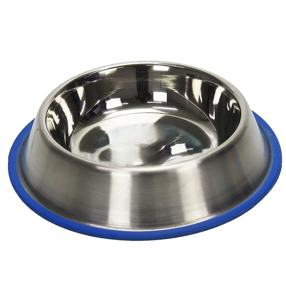 Comedouro Inox Chalesco Duramax com Silicone - 470 mL