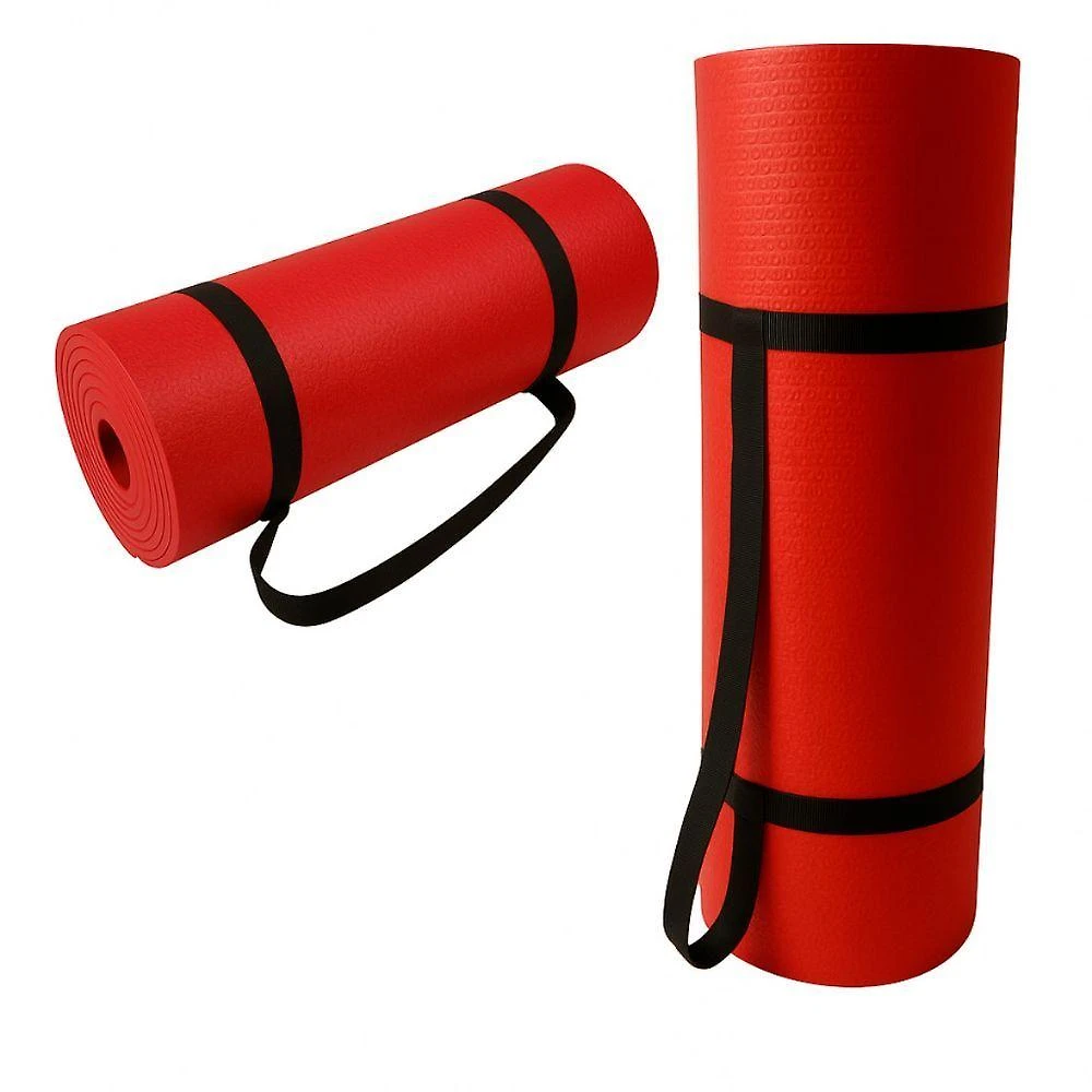 Colchonete para Academia e Yoga Tapete Yoga 100x50x10 em EVA Leve Vermelho OEM