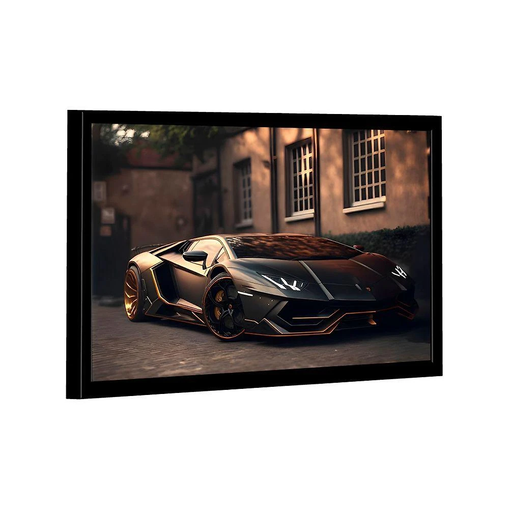 Quadro Lamborghini Light Black -- Br Artes