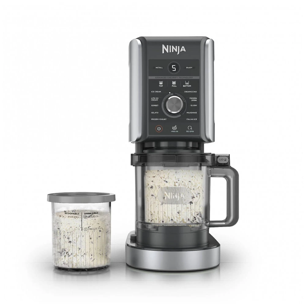 Sorveteira Ninja CREAMi NC501 Deluxe 11-em-1 Copos XL 710ml Re-Spin 110V
