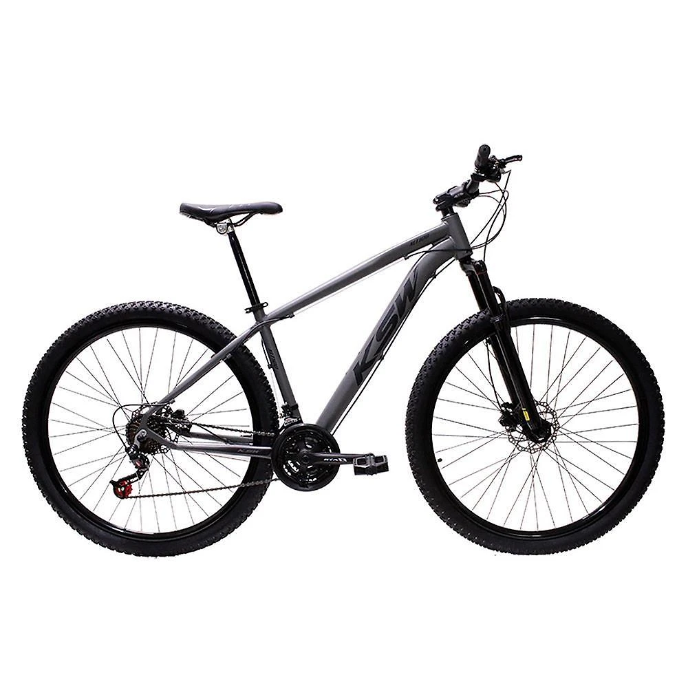 Bicicleta Aro 29 Bike Ksw Xlt 21 Marchas Alumínio Freio A Disco Grafite Fosco -ad Pto 17