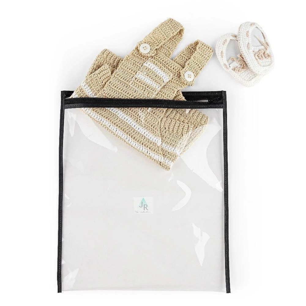 Kit Saquinho Maternidade Multiuso Organizador Nécessaire Envelope com Zíper 10 Unidades Preto OEM