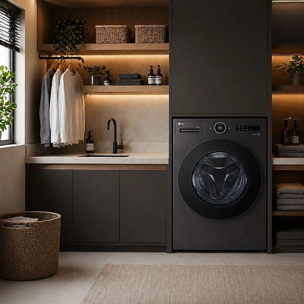 Lava e Seca LG WD18GNTS6B 18kg 10kg AI DD 2.0 Turbowash 360 graus  Preto 220V