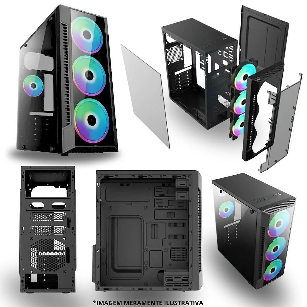 Miniatura Pc Gamer Amd Ryzen 5 5600gt, 16gb Ram, Placa De Video Radeon Vega 7, Ssd 960gb, Fonte 550w