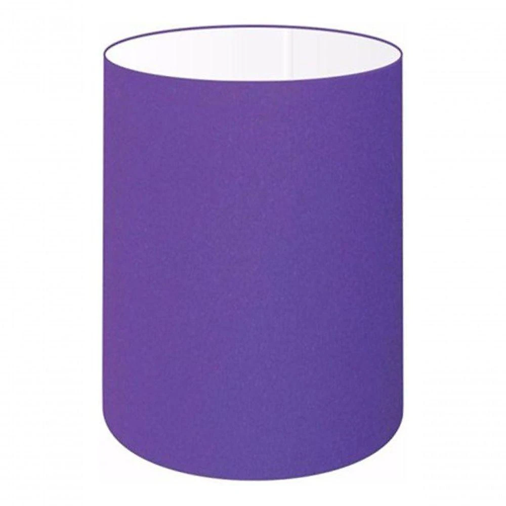 Cúpula Abajur E Luminária Cilíndrica Vivare Cp-7003 ø15x20cm - Bocal Nacional Roxo