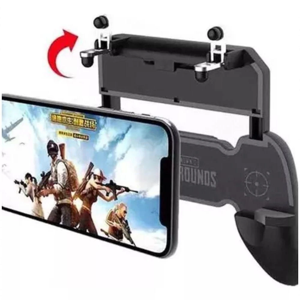 Controle Game Pad Free Fire Pubg Garena Call Of Duty Fifa 20 com Gatilhos de Ferro