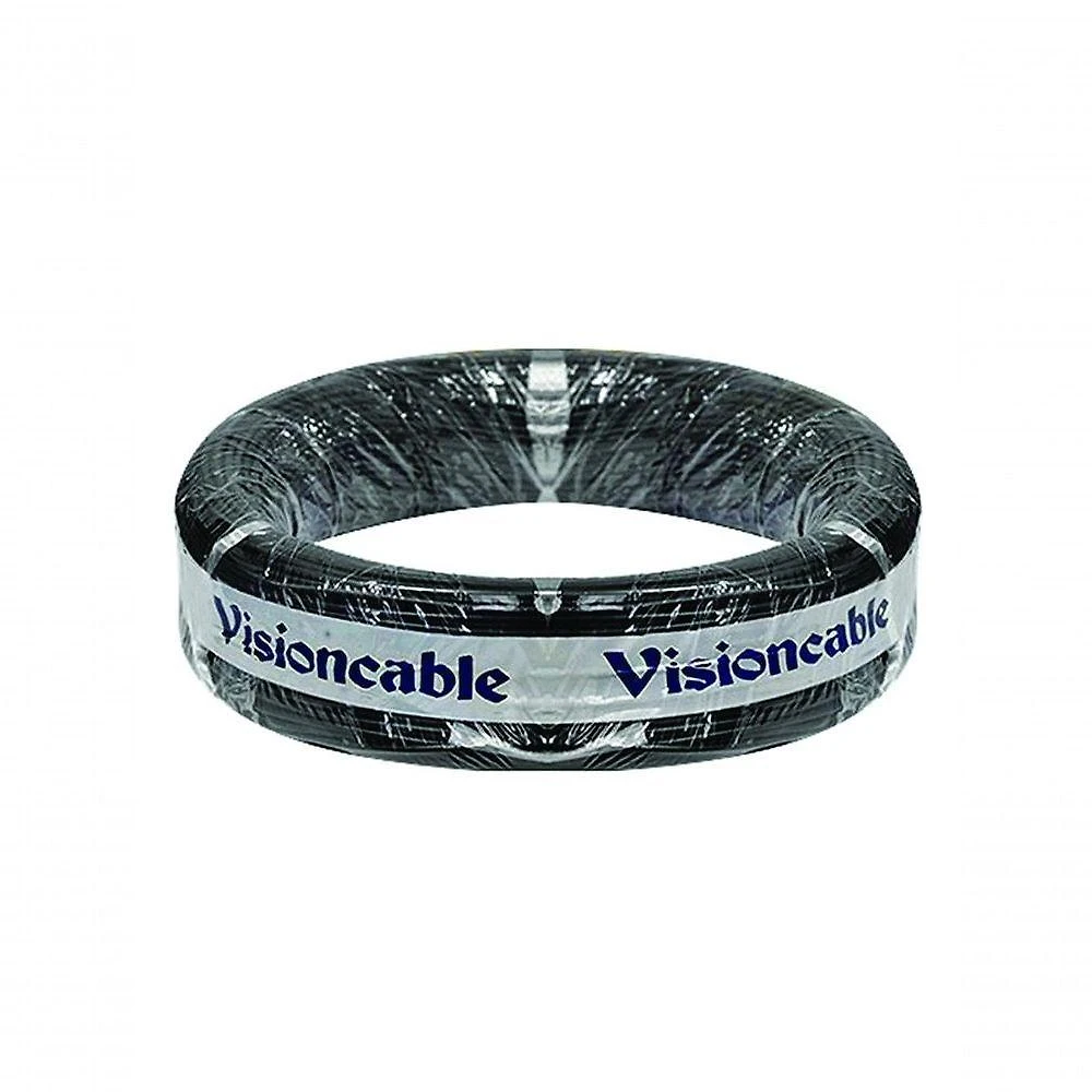 Cabinho Automotivo para Instalação Auto 20 AWG (0,50MM) 100M Preto para Veículos Visioncable