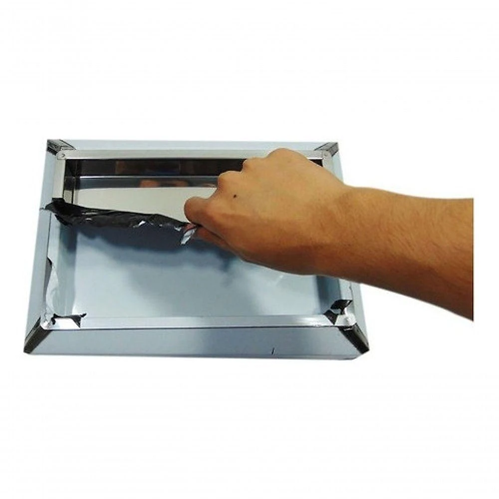 Cinzeiro de Chão Bituqueira em Aço Inox 6,5X33X23,5 Inox para Fumódromos Kit 2 Unidades Higipack