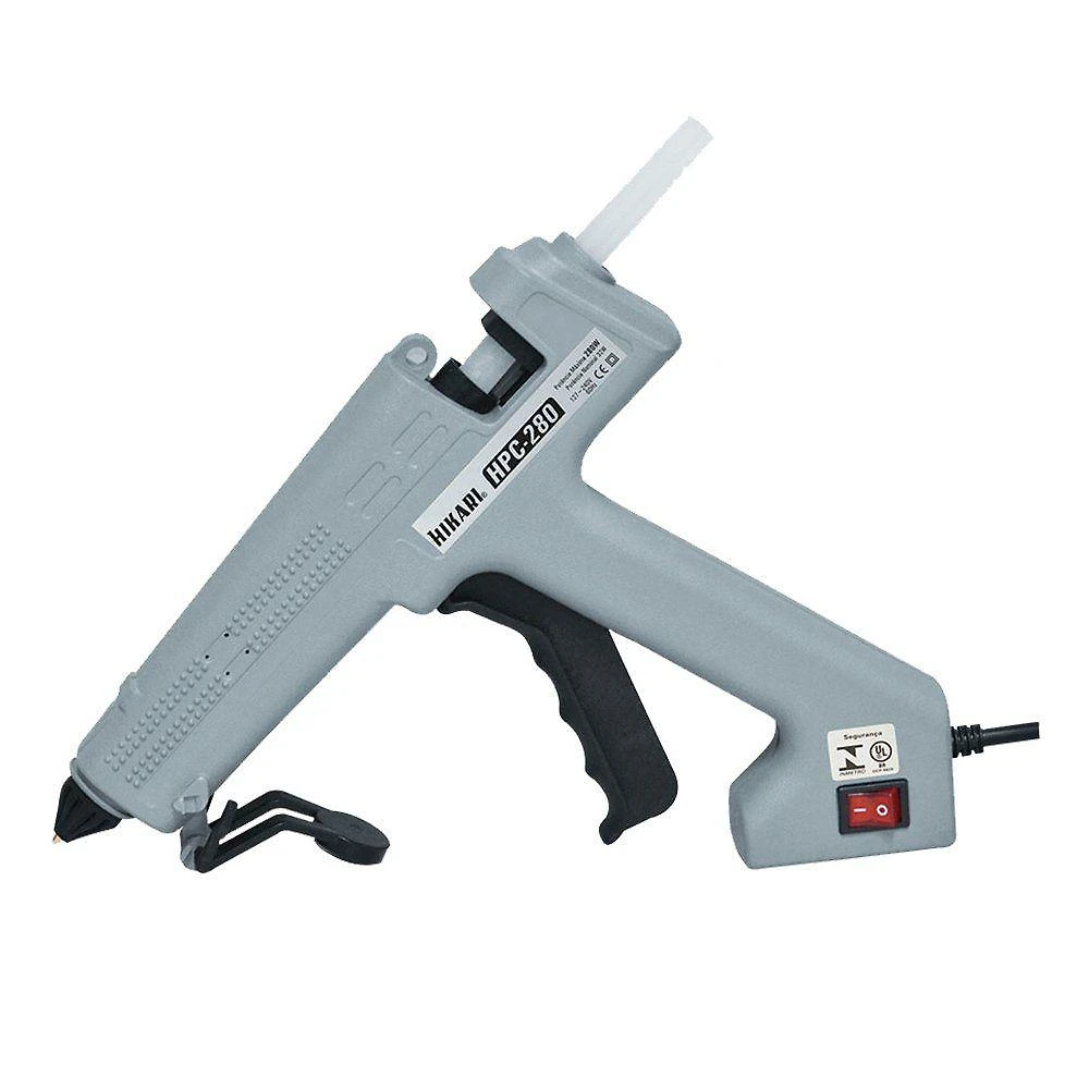 Pistola de Cola Quente Profissional HPC-280 280W Bivolt com Suporte Porta Pingo Hikari