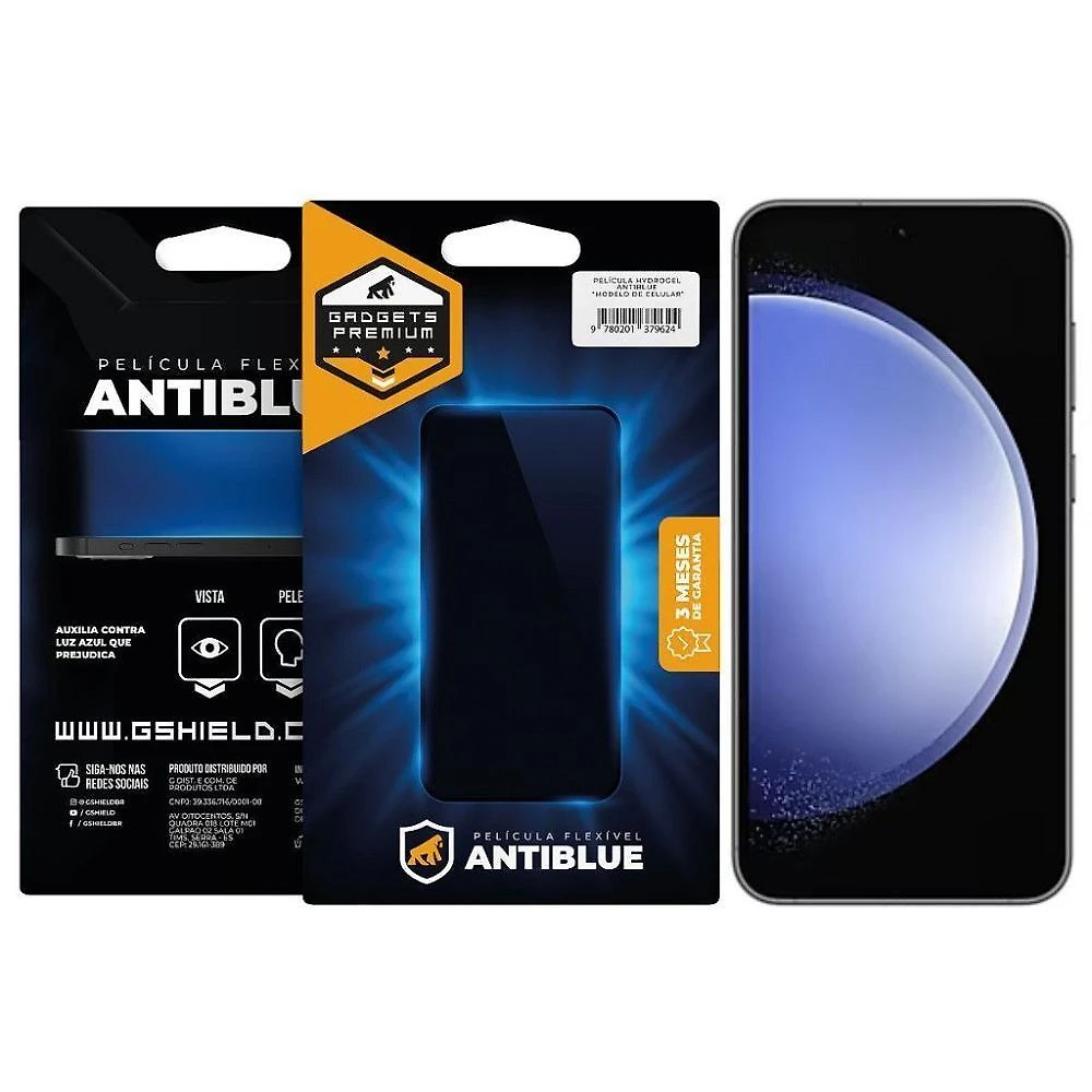 Película para Samsung Galaxy S23 Fe Gshield Antiblue Bloqueia 99% da Luz Azul Transparente