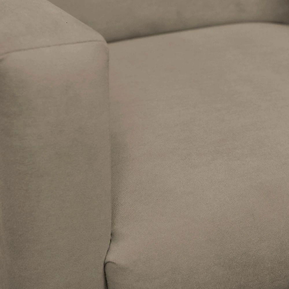 Poltrona Decorativa Para Sala E Quarto Nina Suede Herrero Cor:cappuccino