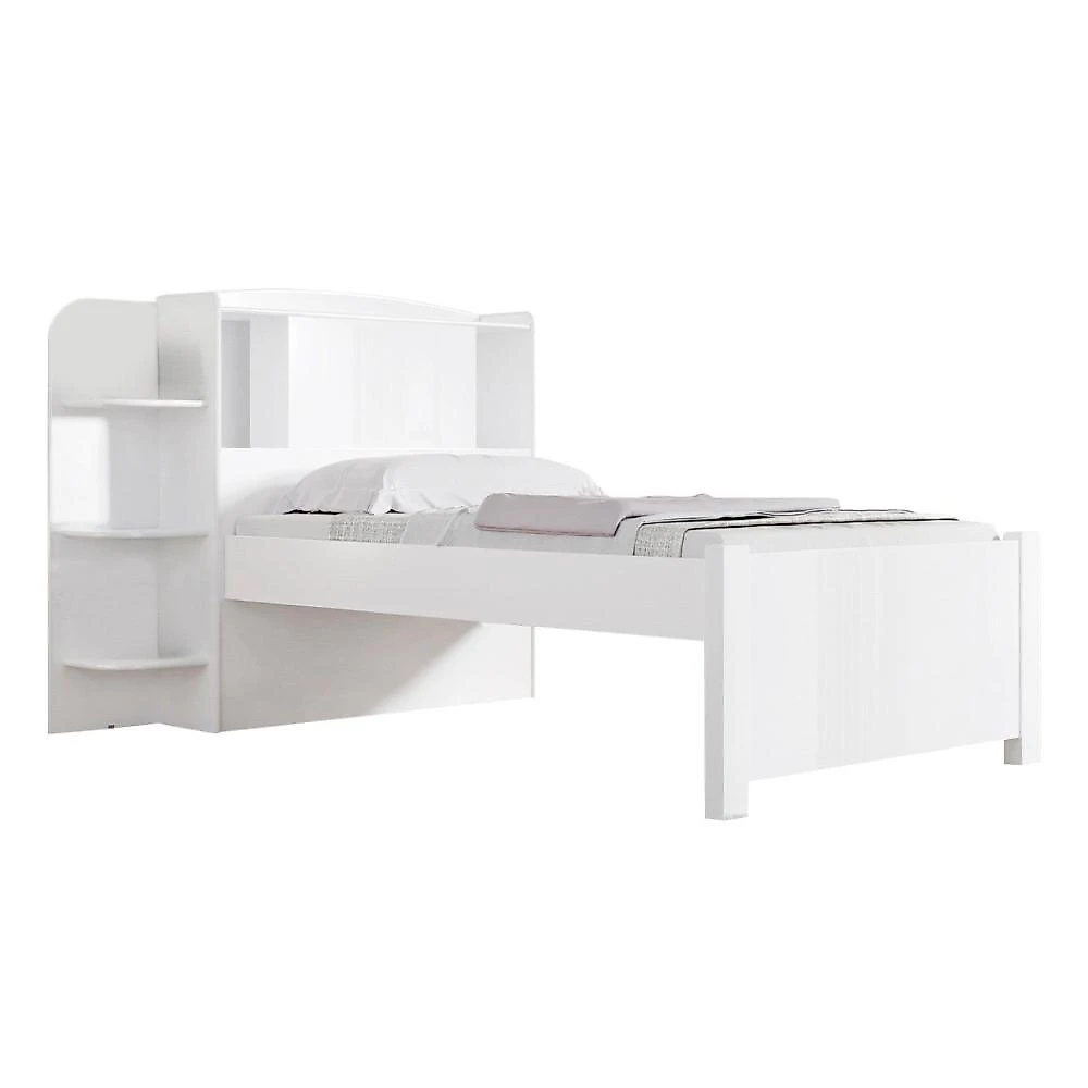 Quarto Infantil Completo com Guarda-roupa Cama 100% Mdf e Cômoda Angel Branco