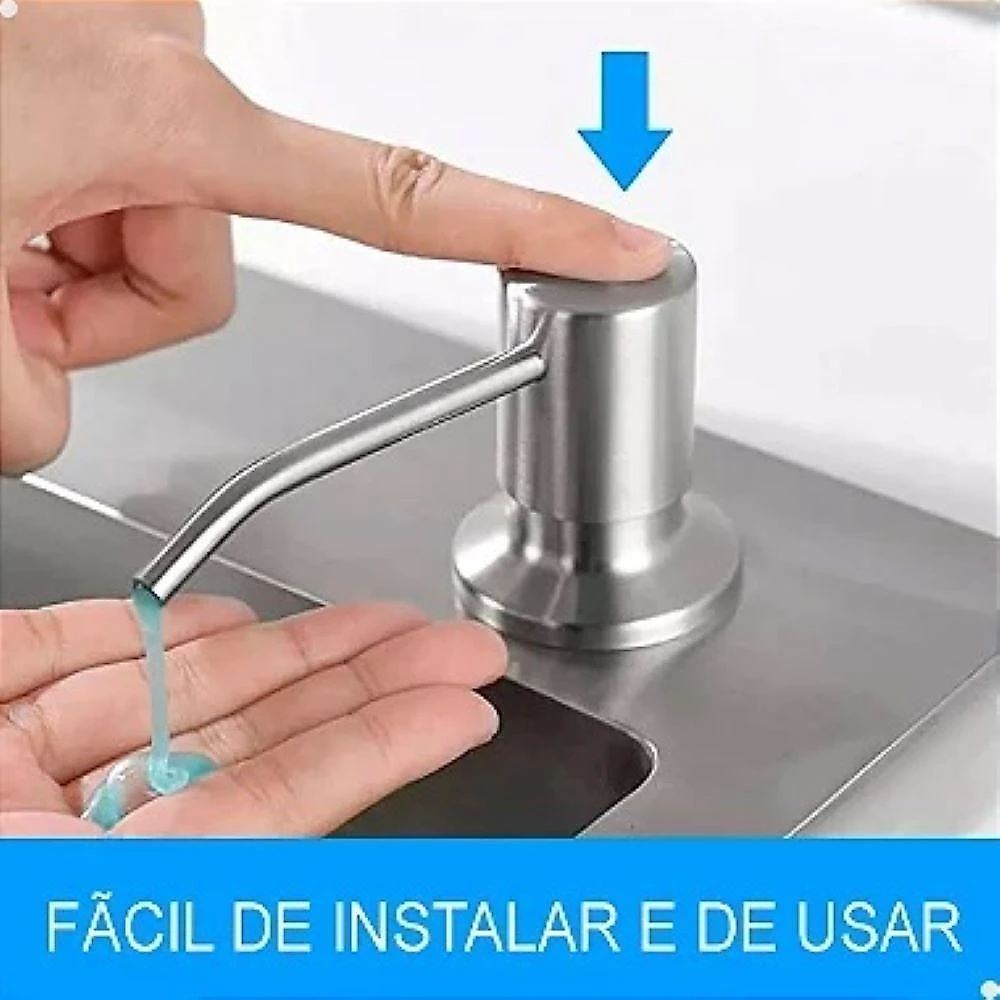 Dispenser Embutir Detergente Sabão Líquido Cozinha Banheiro