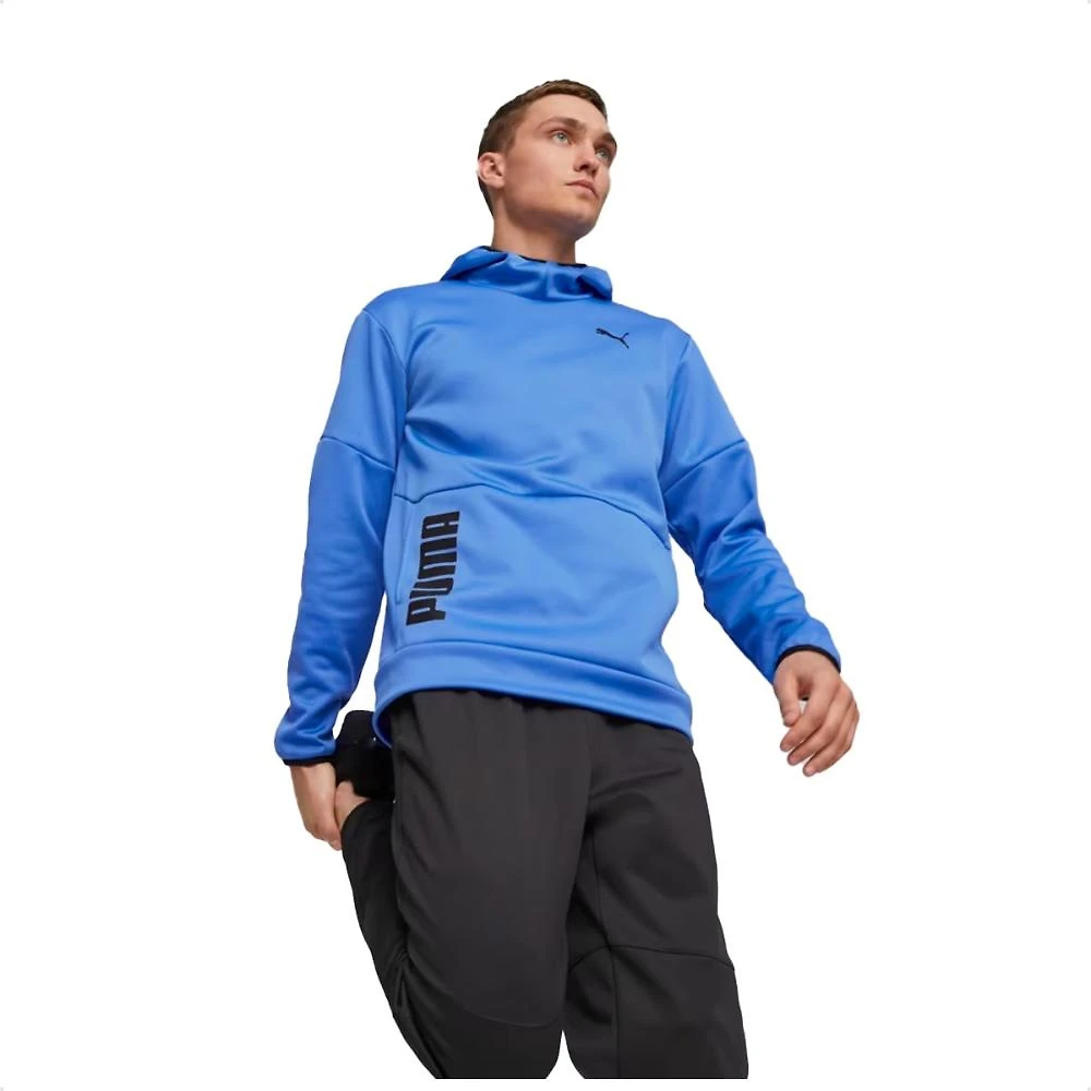 Miniatura Jaqueta Moletom Puma Train All Day Pwrfleece Masculina Azul / Azul - G