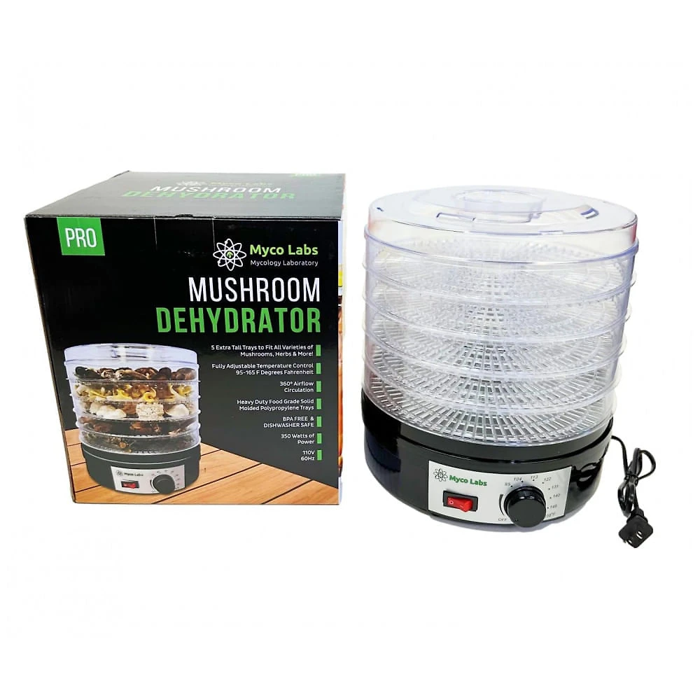Desidratador de Alimentos Myco Labs Preto 350W 5 Bandejas Altas com Controle de Temperatura 240V