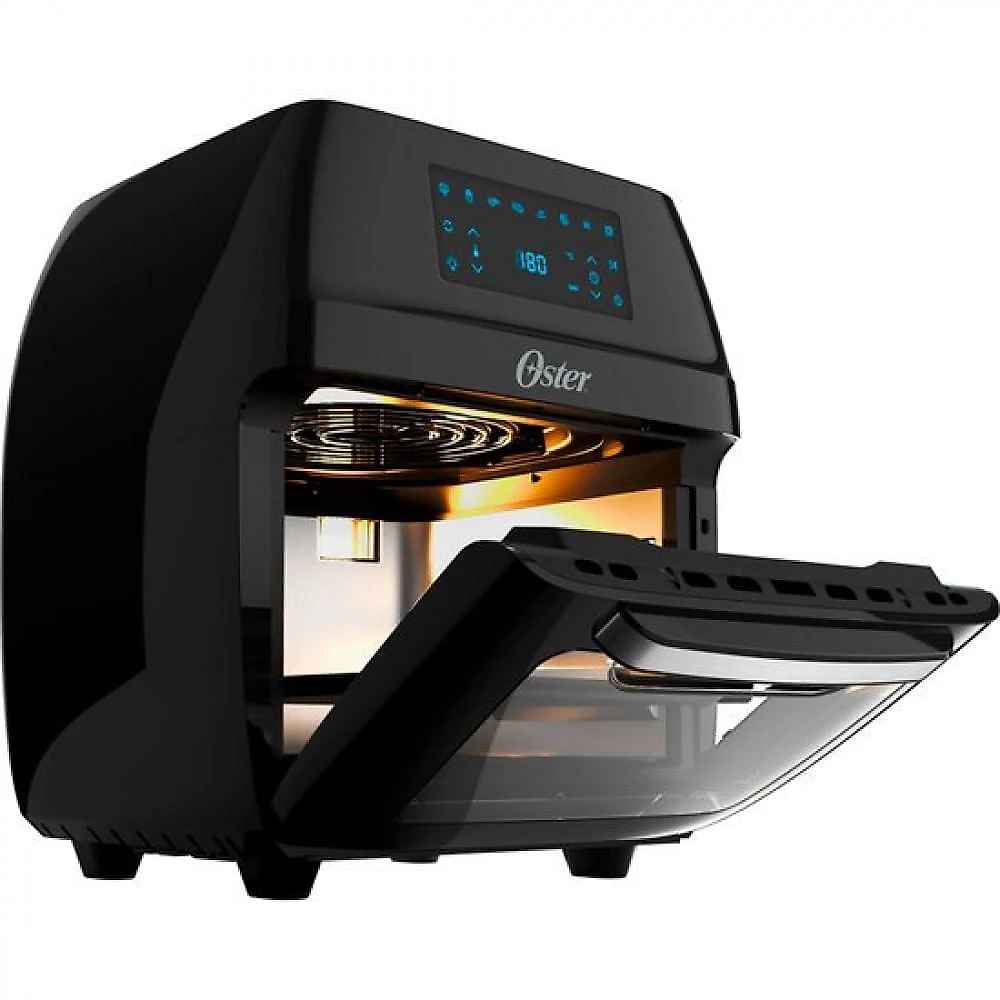 Fritadeira Sem Óleo Oster Oven Fryer 3 em 1, 1800W 12 Litros Preta - OFRT780 Preto - 110V