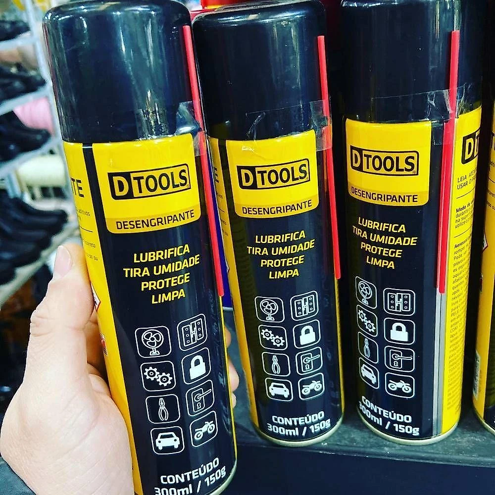 Kit 03 óleos Desengripantes Spray Lubrificante E Anticorrosivo Industrial E Residencial 300ml - Dtools