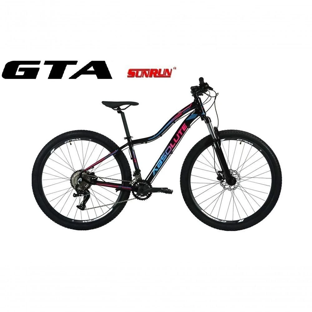 Bicicleta Aro 29 Feminina Absolute Hera Kit 2x9 Gta Sunrun K7 Freio A Disco Garfo C-trava Mtb preto Tam: 17