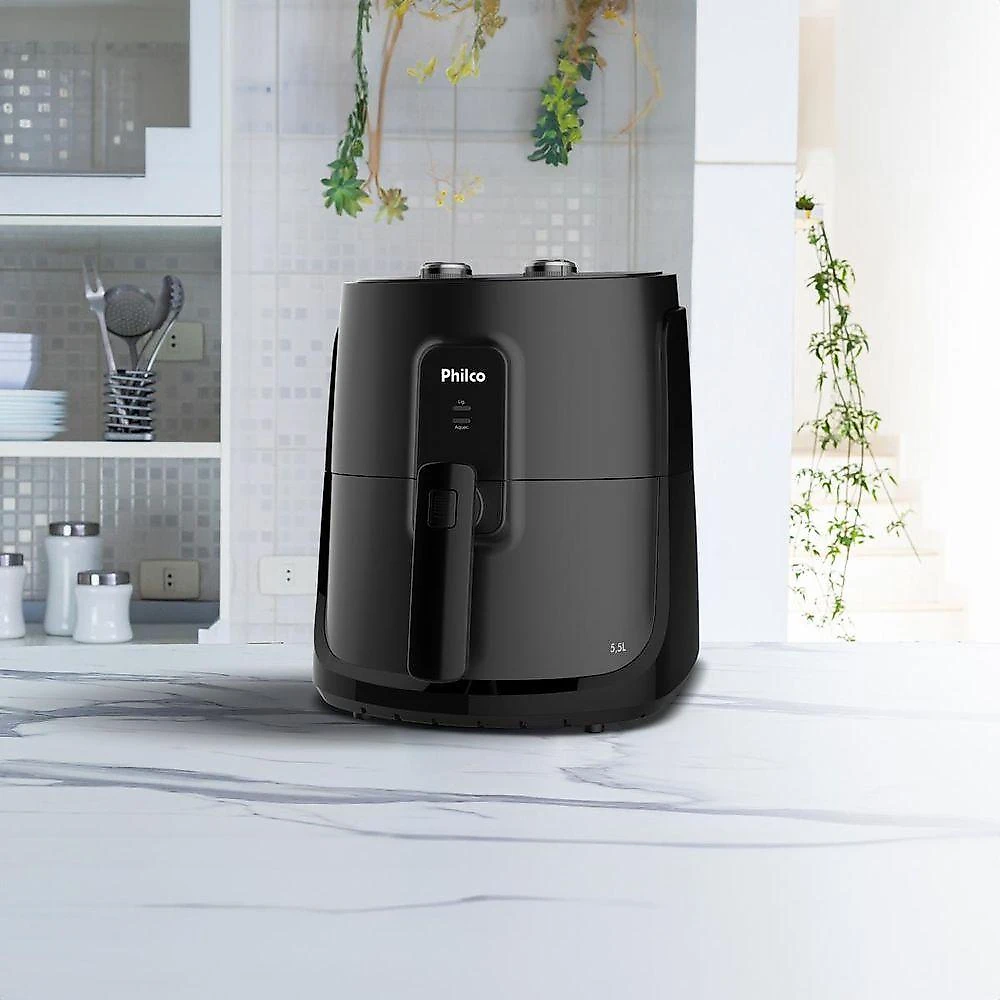 Air Fryer Philco 5,5L Revestimento Redstone 1500W PAF55B 110V