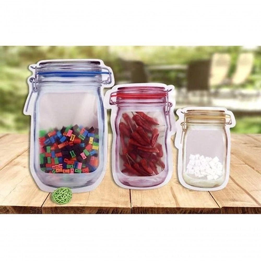 Kit 3 Saco Bolsa Frasco Ziplock Para Alimento/ Artigos