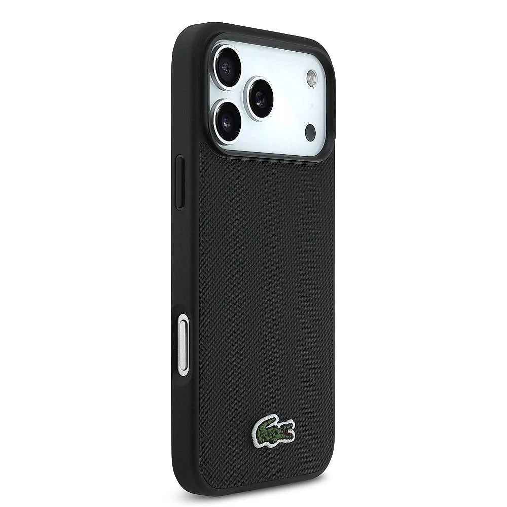 KIT Capa iPhone 17 Pro e Cabo USB-C Lacoste, Preta
