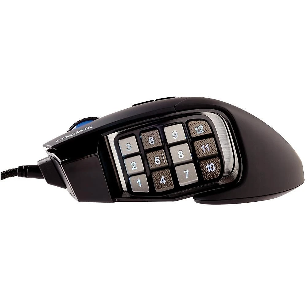 Mouse Gamer Corsair Scimitar Elite, RGB, 17 Botões, 18000DPI, Preto - CH-9304211-NA