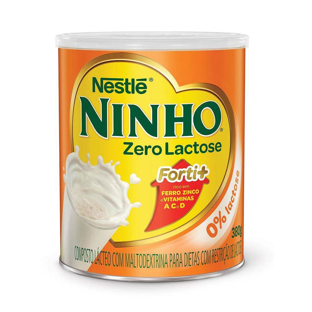Miniatura Leite em Pó Ninho Forti+ Zero Lactose 380g - Nestlé