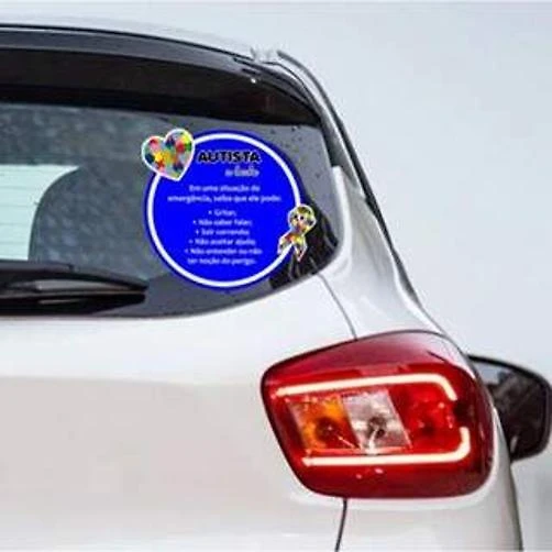 Miniatura Adesivo De Carro Autismo Mod06