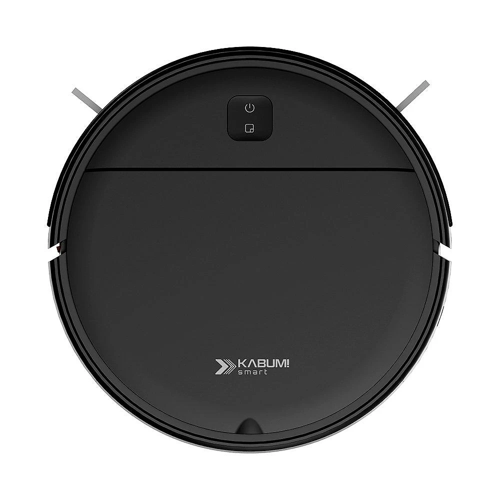 Robô Aspirador de Pó KABUM! smart K100 - 2 Modos de Limpeza, Sensor Anti-Queda, Anti-Colisão, Bivolt, Preto - KSAR100PT