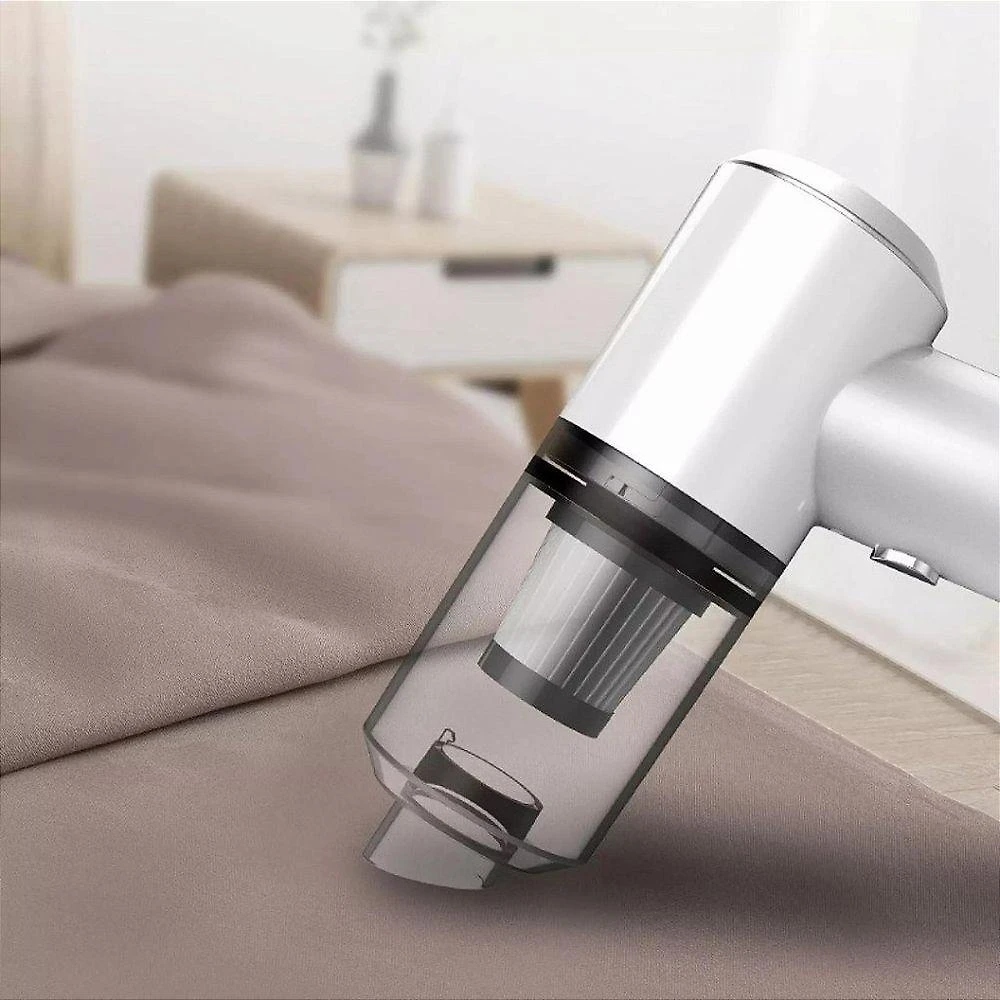 Mini Aspirador de Pó Portátil sem Fio 120W 6000Pa Bateria 2000mAh Branco