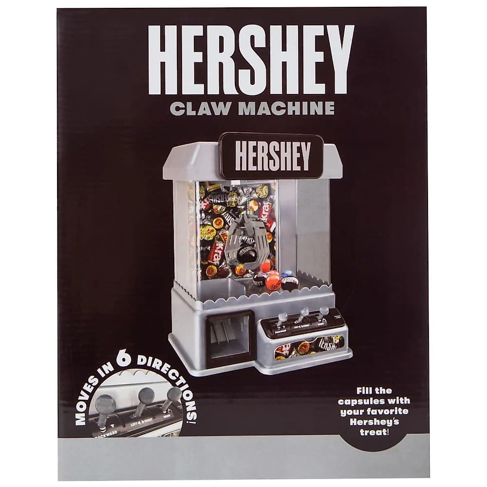 Máquina de Garra Marrom Hershey’s (Well Played) – Arcade Infantil com 12 Bolas‑Prêmio, 20 Fichas, Cabo USB e 4 Pilhas AA