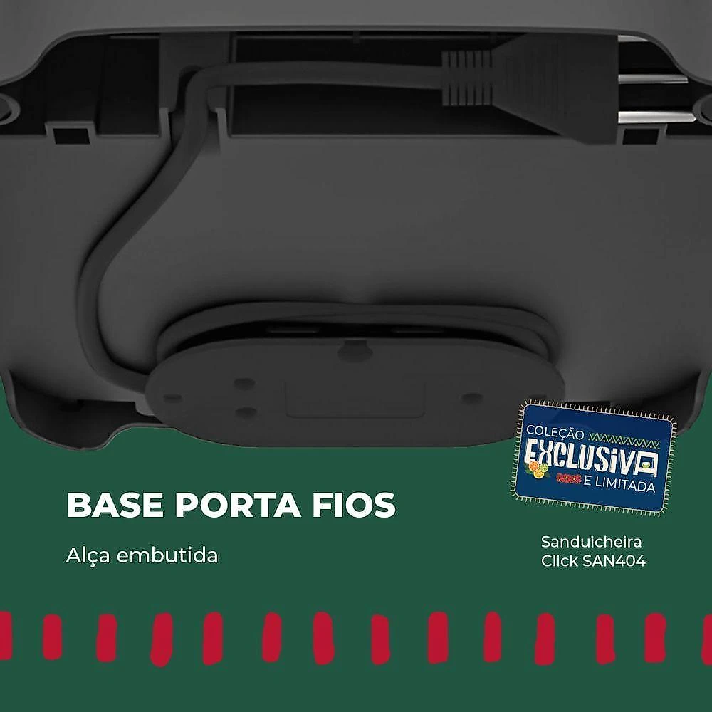 Sanduicheira Cadence SAN404-220 800W Verde 220V