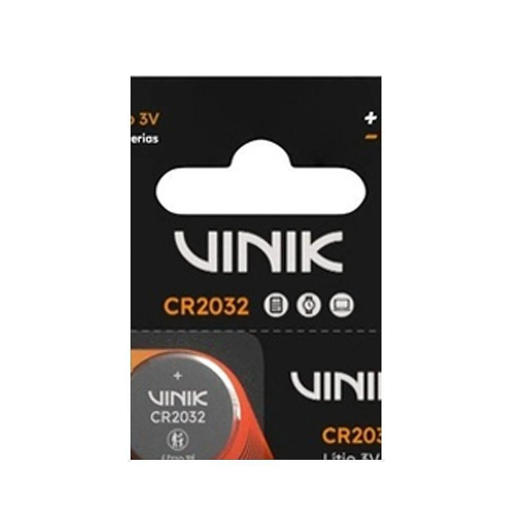 Bateria CR2032 3V para Dispositivos Eletronicos Vida Util Prolongada Litio Prata Vinik