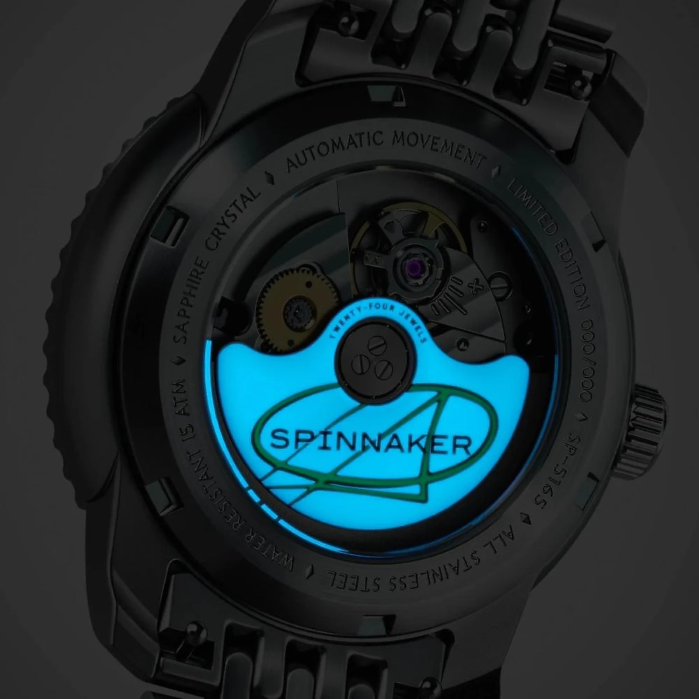 Relógio Spinnaker Fleuss Razzle Dazzle Noir Ilumination Limited Edition SP-5165-11