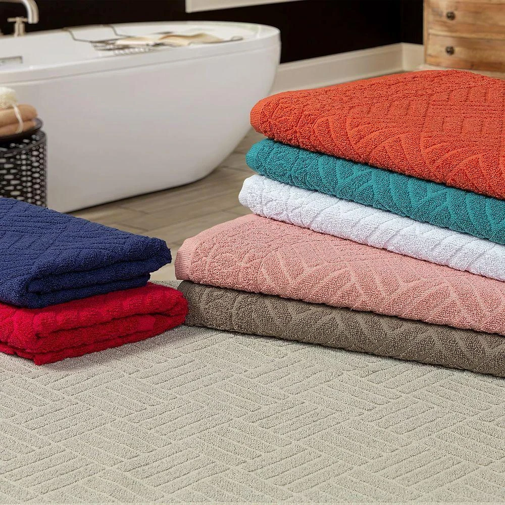 Piso para Banheiro Linha Piso Bergamo 100% Algodão 49cm X 75cm Kit 2 Sortido Margex