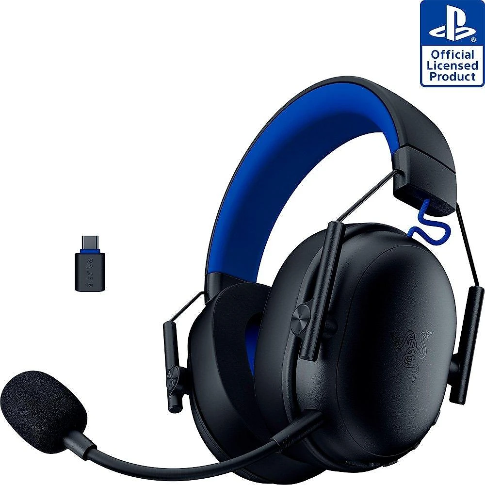 Headset Sem Fio Gamer Razer Blackshark V3 X HyperSpeed, PlayStation, Drivers 50mm, Preto - RZ04-05420400