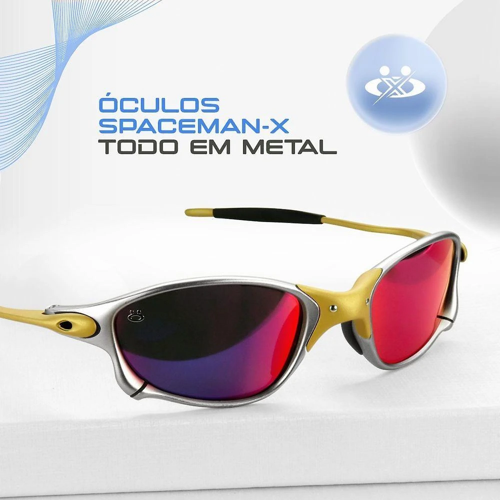 Miniatura Oculos De Sol Mandrake Lupa Juliet Protecao Uv Metal Case Todo Metal Estiloso Roxo Presente Casual