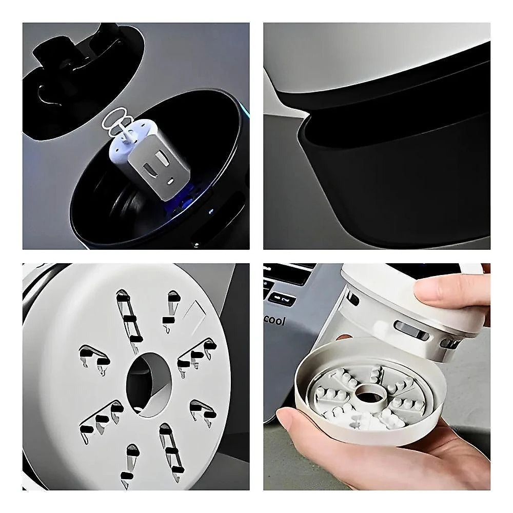 Robô Mini Aspirador Mesa Papa Migalhas Com Coletor Recarregável Usb