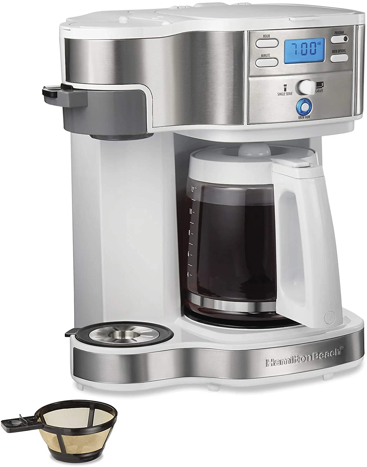 Hamilton Beach 2Way Brewer Coffee Maker SingleServe and