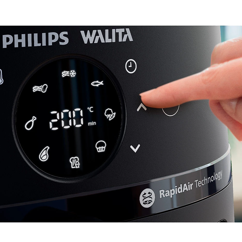 Fritadeira Airfryer Philips Walita Digital Série 2000 XL 1700W Preta - NA239 110