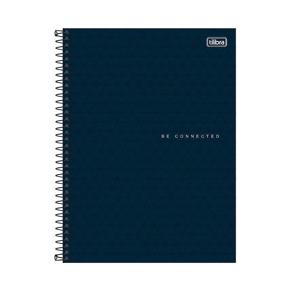 Caderno Espiral Capa Plástica 1 Matéria - 80 Folhas - Connect Neon Masculino - Tilibra